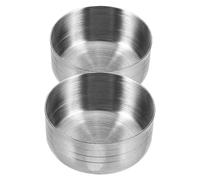 CATIEBYE 2pcs Stainless Steel Shaker Cup Lids Anti-Splash Splash-Proof Portable Covers for 550ml Cocktail Tumbler Cups Suitable for Home Bar and Milk Tea Shops