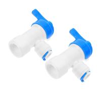 CATIEBYE 2pcs Tank Ball Valve Quick Connector for Reverse Osmosis Water Tank Leakproof Hose Fittings Compatible with Water Purifier Systems Shut Off Valve for Efficient Installation