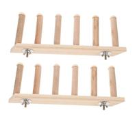 CATIEBYE 2pcs Wooden Cat Climbing Ladder Multi-level Cat Wall Shelf 6-step Wall-mounted Perch 27cm Indoor Furniture for Kitten Climbing and Resting