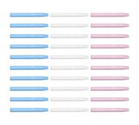 CATIEBYE 30pcs Stone Nail File and Cuticle Pusher Set for Manicure and Pedicure, Assorted Colour Stone Buffing Tools for Grinding and Removing Glue, Professional Nail Polishing Sticks