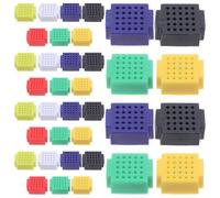 CATIEBYE 35Pcs Solderless Mini Breadboard Kit with 7 Colors Pcb Blank Circuit Boards for DIY Electronics Prototyping, Soldering Practice, and Stem Classroom Projects