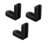 CATIEBYE 3pcs Black Rubber Snare Drum Holder Hooks with Slip Resistance for Drum Set, Providing Stability and Secure Suspension, Drumming Accessories for Performance and Practice