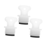 CATIEBYE 3pcs Hot Water Bottle Cap Stopper Rubber Bung Versatile Compatibility Easy to Use White Suitable for Hot Water Bottles for Adults