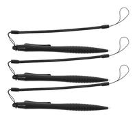 CATIEBYE 3pcs Resistive Screen Stylus Pens with High Sensitivity, Black Touchscreen Writing Pens for Tablets and Phones, Includes Anti-lost Spring Lanyard Holder for Drawing and Note-taking