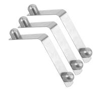 CATIEBYE 3pcs V Shaped Crutch Spring Shrapnel Stainless Steel Compression Snap Clip Buckle for Walking Cane with Adjustable Height Function, Enhanced Stability Support for Daily Walker