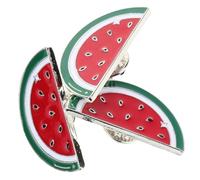 CATIEBYE 3pcs Vibrant Watermelon Brooch Pins Cute Enamel Pin for Dresses Shawl Bag Hat