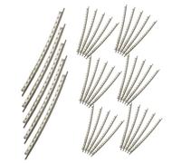 CATIEBYE 48Pcs Cupronickel Electric Guitar Fret Wire 2.2Mm Thickness Standard Fingerboard Replacement Parts Kit for Electric Guitar Fretboard Repair