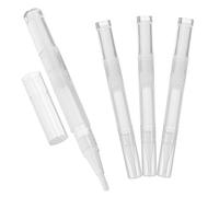 CATIEBYE 4pcs 3ml Female Manicure Pens Set, Empty Twist Nail Oil and Lip Gloss Refillable Containers with Brush for Professional Nail Technician Use and Travel Makeup Accessories