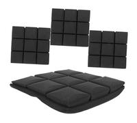 CATIEBYE 4pcs Black Mushroom-head Acoustic Foam Panels 25x25x5cm Soundproof Wall Panels Fire-resistant High-density Sound Absorbing Pads for Studio Recording and Indoor Noise Reduction