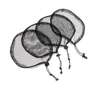 CATIEBYE 4pcs Elastic Ponytail Net Simple Hair Bun Holding Hairnet for Wig Making and Daily Use