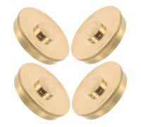 CATIEBYE 4pcs French Horn Bottom Valve Caps Metal Covers Precision Fit Replacement Parts for Music Schools Bands Instrument Maintenance and Repair Accessories