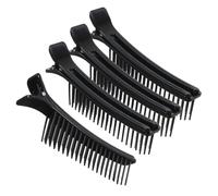 CATIEBYE 4pcs Hairclip Hair Sectioning Clips Plastic Nonslip Easy to Operate Professional Stylist Salon Use Hair Parting Comb Clips for Creating Hairstyles
