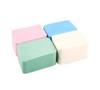 CATIEBYE 4pcs Natural Diamond Sponge Puff for Make-up Large Powder Puff for Face Application for Foundation Application