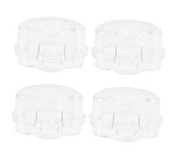 CATIEBYE 4pcs Plastic Oven Knob Covers for Child Safety, Easy to Install and Childproof Gas Stove Knob Covers, Protective Safety Guards for Oven and Stove, for Kitchens with Pets