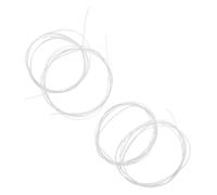 CATIEBYE 4pcs Plastic Purfling Strip: 1650x1x0.5mm Guitar Trim For Acoustic Classical Guitar Parts Accessories White
