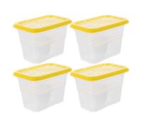 CATIEBYE 4pcs Reusable Moisture Absorber Empty Boxes for Closet and Cabinet, Plastic Water Absorbing Holders, DIY Replacement Containers for Indoor Dehumidifier Use
