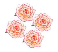 CATIEBYE 4pcs Rose Flower Hairpin Brooch Rose Brooch Pin for Women Vintage Style for Party Beach Wedding