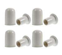 CATIEBYE 4pcs Toothpick Holder Toothpick Tube Porcelain Dispenser Ceramic Material White Colour Large Capacity Easy to Store Suitable for Office and Coffee Shops