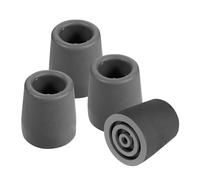 CATIEBYE 4pcs TPR Walker Tips Replacement for Walking Sticks and Shower Chairs Non-Slip Heavy Duty Crutch Pads with Easy Installation for Enhanced Safety and Mobility