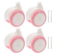 CATIEBYE 4pcs Walker Wheel Replacement Casters Smooth Pink Accessories for Walkers
