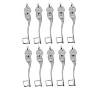 CATIEBYE 5 Pairs Double Layer Explosion Zipper Pull Replacement High Strength Single Lock Zip Fasteners for Luggage Backpacks Travel Bags Durable Removable Tabs