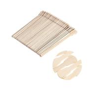 CATIEBYE 500 Pcs Wooden Wax Spatulas for Waxing Disposable Wax Sticks with Rounded Ends Odorless and Skin-friendly Applicators Professional Salon and Home Hair Removal Tools