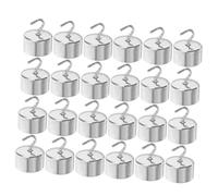 CATIEBYE 50pcs Double Hook Weight Set Each Chrome Plated Small Hanging Weights for Physics Laboratory Work with Easy Attachment for Science Experiments and Teaching