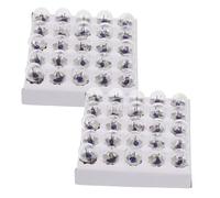 CATIEBYE 50pcs Mini Screw Base Light Bulbs 2.5V Small Bulbs for Student Experiments Flashlights and Sturdy Miniature Size 1x2.3cm Easy Installation