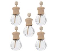 CATIEBYE 5pcs 10ml Refillable Car Air Freshener Diffuser Bottles with Vent Clip, Empty Perfume Dispenser Bottles for Essential Oils, Car Aromatherapy Air Vent Diffuser Set for Travel