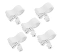CATIEBYE 5pcs Plastic Microphone Clip with Spring Design Universal Mic Stand Holder for Broadcasting Studios, Easy Installation Portable