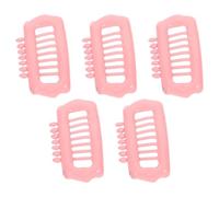 CATIEBYE 5pcs Small Dog Hair Clips Grooming Accessories with Elegant Design Pink Abs Material Cute Clips for Puppies and Cats Enhance Pet's Appearance Easy to Clean