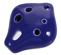 CATIEBYE 6-hole Ceramic Ocarina Music Instrument in c Key Songbook and Lanyard Mini Portable Wind Instrument for Boys and Girls and Adults Blue Glazed Finish