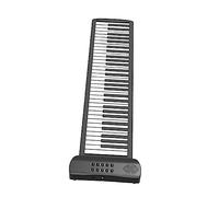 CATIEBYE 61-key Portable Roll-up Piano, Thickened Silicone Foldable Electronic Keyboard, Lightweight Travel Music Instrument for Beginners and Adults