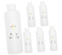 CATIEBYE 6pcs 250ml Holy Water Bottle Set Mini Empty Decorative Containers for Baptism Wedding Festival Home Décor