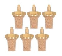 CATIEBYE 6pcs Copper Male Air Silencer Fitting for Fog Machines and Air Compressors, Universal Compatibility with Easy Installation, for Party and Different Stage Setups