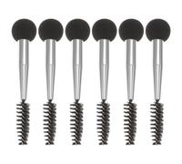 CATIEBYE 6Pcs Double Head Makeup Sponge Applicators for Foundation Blending and Eyebrow Eyelash Detailing Dual-end Cosmetic Brushes for Women and Comfortable Touch and Easy Use