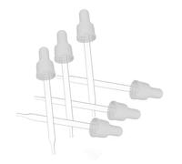 CATIEBYE 6pcs Glass Pipette Droppers for Soda Making Easy to Clean Transparent Glass for Home Bar Kitchen Use