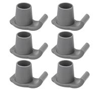 CATIEBYE 6pcs Walker Ski Glides Non-Slip Feet Sliders for Walkers and Crutches Made from Wear-Resistant TPR and Pp Materials Enhanced Maneuverability Accessories for Mobility Aid