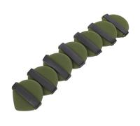 CATIEBYE 7pcs Dual-sided Matcha Green Cosmetic Sponges for Wet and Dry Powder Application, Non-latex Facial Makeup Puff Set with Enlarging Effect for Cream and Foundation