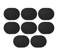 CATIEBYE 8pcs Bamboo Charcoal Makeup Powder Puff Sponges Set, Black Facial Cleansing Sponges for Makeup Removal and Skin Washing, Suitable for Daily Beauty Care
