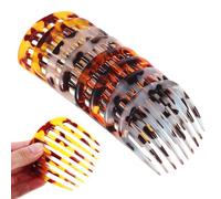 CATIEBYE 8pcs Plastic French Hair Combs Set for Women Side Hair Combs for Styling with Bright Lacquer Finish Bridal and Everyday Use