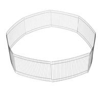 CATIEBYE 8pcs Small Pet Playpen Hamsters Protection Playpen Easy to Use Providing A Safe Enclosure High Strength Metal Material 13.76x9.04x0.16in Portable Pet Fence