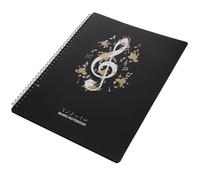 CATIEBYE A4 Music Sheet Folder Large Capacity Pp Material Easy to Hold and Keep Music Sheets Tidy and Well Organized for Marching Band and Musicians
