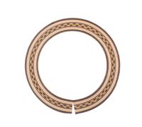 CATIEBYE Acoustic Guitar with Wave Pattern Decorative Hole Rosette Wooden Guitar Accessory