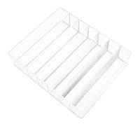 CATIEBYE Acrylic Eyeshadow Holder with Compartments Makeup Palettes Organizer Transparent Cosmetic Storage Stand for Vanity and Bathroom Countertop