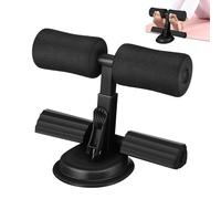 CATIEBYE Adjustable Sit up Bar and Foam Foot Holding with Suction Cups for Abs Compact and Portable Sit up Bench Assistant Featuring Three Height Levels for Core Exercises at Home