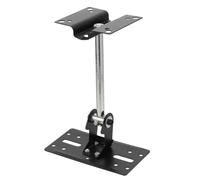 CATIEBYE Adjustable Speaker Stand Wall-mounted Audio Shelf Speaker Racks Elegant Modern Lightweight Fixable with Screws Black for Home Organization