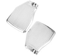 CATIEBYE Aluminum Alloy Universal Wheelchair Footplates Pair, Thickened Notched Foot Pedals with Elevating Leg Rest, Sturdy Replacement Footrest for Elderly Mobility Aids