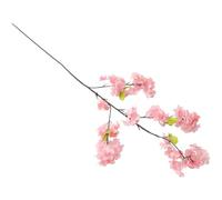 CATIEBYE Artificial Cherry Blossom Branches, 3-Tip Dense Simulation Flowers in Light Gold Color, Home and Indoor Garden Decoration, Faux Floral Arrangement for Vase and Event Decor