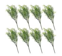 CATIEBYE Artificial Greenery Stems Faux Plant Bundles with Realistic Design 8pcs Adjustable Plastic Simulation Plants Do Not Fade for Home and Christmas Decoration